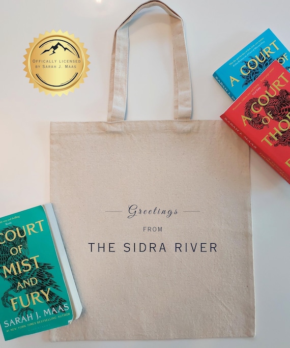 ACOTAR SIDRA RIVER Tote Bag | Sarah J. Maas Fans | Gift for Book Lovers | Feyre and Rhysand Merch | Bookish Bag | Ideal for Fantasy Readers
