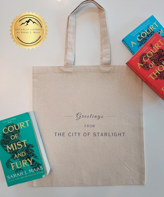 ACOTAR CITY of STARLIGHT Tote | Sarah J. Maas Fans | Gift for Book Lovers | Feyre and Rhysand Merch | Bookish Bag | Ideal for Fantasy Reader