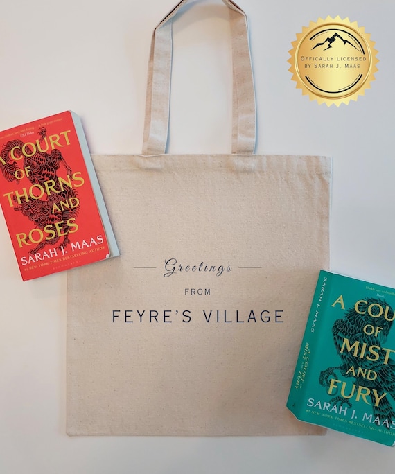 ACOTAR FEYRE'S VILLAGE Tote | Sarah J. Maas Fans | Gift for Book Lovers | Feyre and Rhysand Merch | Bookish Bag | Ideal for Fantasy Readers