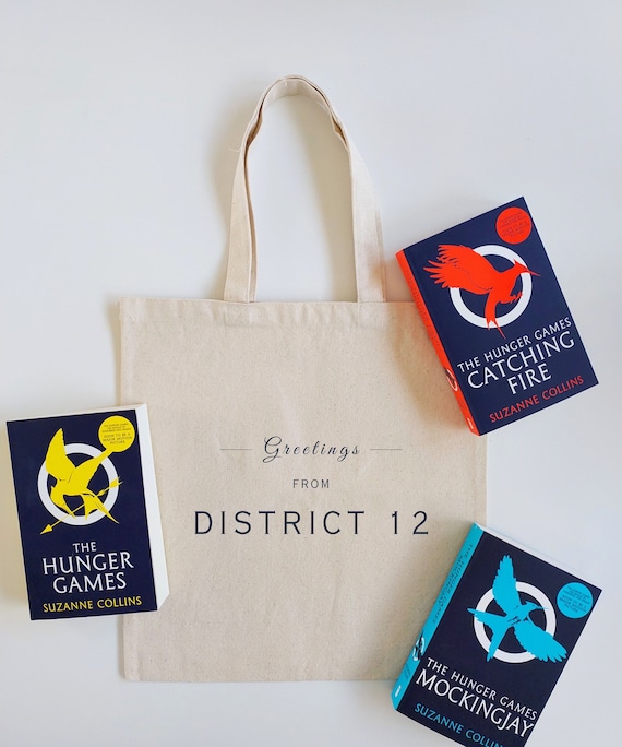 The Hunger Games DISTRICT 12 Tote | Perfect Gift for Peeta Mellark and Katniss Everdeen Fans | Mockingjay Merch | Fantasy Reader Bookish Bag