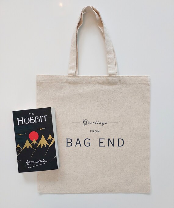 The Hobbit BAG END Tote | Perfect Gift for Tolkien Fans | LOTR Merch | Middle Earth Bag for Fantasy Book Reader | Hobbit Cozy Aesthetic