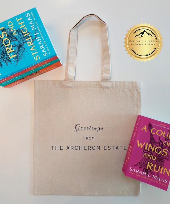 ACOTAR ARCHERON ESTATE Tote | Sarah J. Maas Fans | Gift for Book Lovers | Feyre and Rhysand Merch | Bookish Bag | Ideal for Fantasy Readers