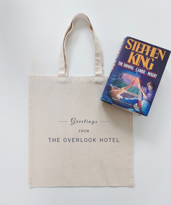 Stephen King OVERLOOK HOTEL Tote | Stephen King Gift | Stanley Kubrick The Shining Merch | Halloween Bag | Horror Movie Gift | Bookish Bag