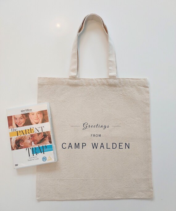 The Parent Trap CAMP WALDEN Tote Bag | Nancy Meyers Aesthetic Accessory | Lindsay Lohan Gift | Parent Trap Bachelorette Party Bridal Gift