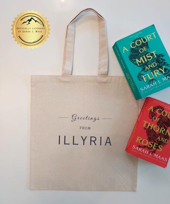 ACOTAR ILLYRIA Tote Bag | Sarah J. Maas Fans | Gift for Book Lovers | Feyre and Rhysand Merch | Bookish Bag | Ideal for Fantasy Readers
