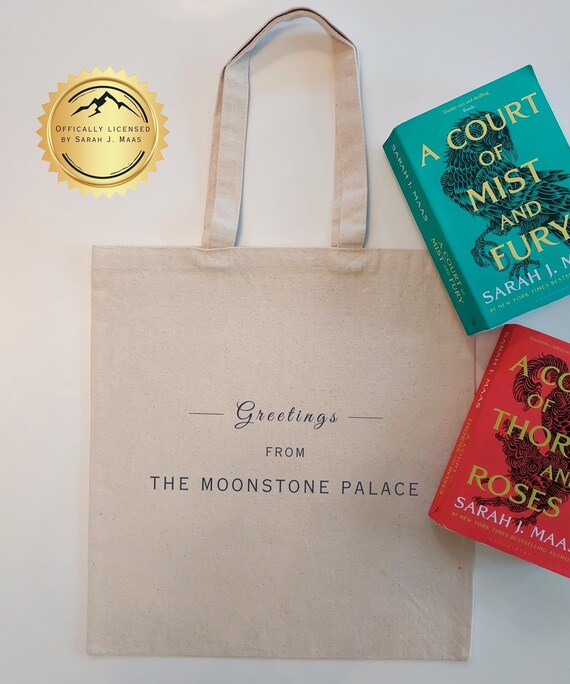 ACOTAR MOONSTONE PALACE Tote | Sarah J. Maas Fans | Gift for Book Lovers | Feyre and Rhysand Merch | Bookish Bag | Ideal for Fantasy Readers