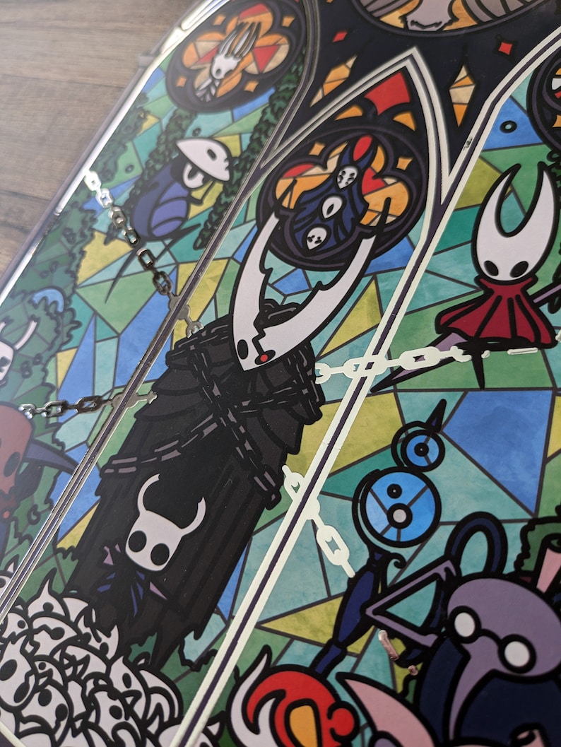 Illustrationstryck av Hollow Knight, indie-videospel, Silksong, The Knight Hornet Cornifer Quirrel Zote Cloth, silverstämpeltryck av bestruket papper bild 5