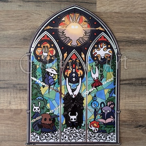 Illustrationstryck av Hollow Knight, indie-videospel, Silksong, The Knight Hornet Cornifer Quirrel Zote Cloth, silverstämpeltryck av bestruket papper bild 8