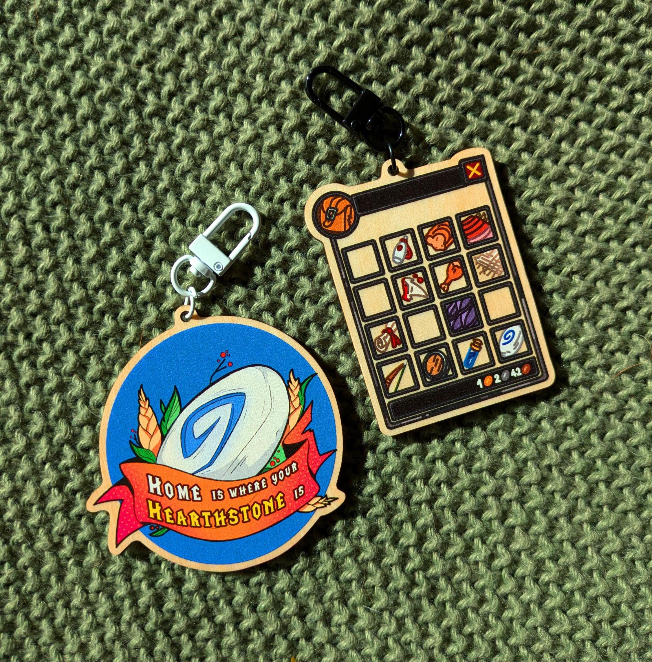 Warcraft Keychain, WOW Charm Backpack Hearthstone, Gift Boyfriend