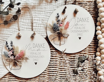 Wooden sign Mom/Grandma *Thank you for all the big and small things / Gift Mother's Day * Birthday
