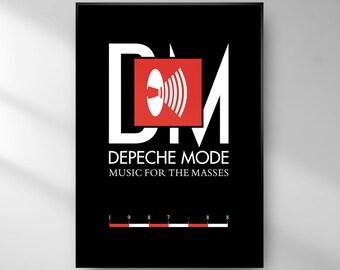 Depeche Mode Music for the Masses Poster - Etsy Canada