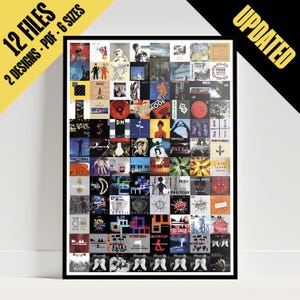 Depeche Mode Discography Poster 1981-2025 | Album Covers Mosaic Wall Art | Digital Download Printable PDF 300dpi *UPDATED 12/2025*