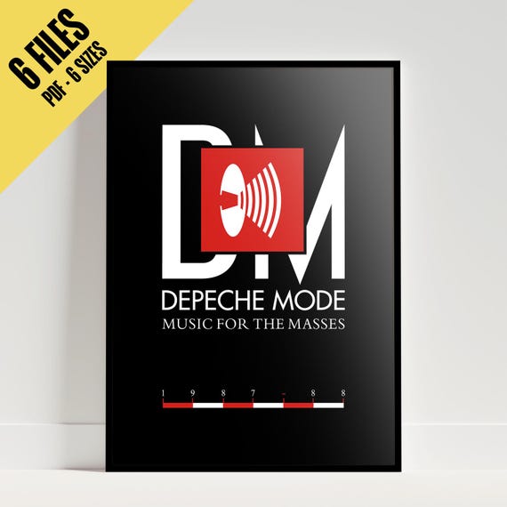 Depeche Mode Music for the Masses Poster - Etsy