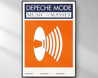 Depeche Mode Musik für die Massen Poster / Depeche Mode Poster / Vintage