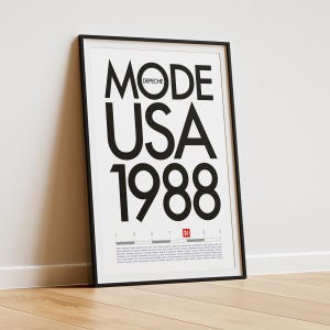 Depeche Mode 101 concert poster | vintage 80s synthpop wall decor in modern room mockup