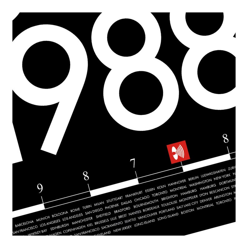 Printable sizes: A3, 20×30, 30×40, 40×60, 50×70 cm | Depeche Mode 101 digital wall art
