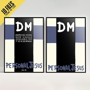 Depeche Mode - Personal Jesus Release Poster / Depeche Mode Violator Poster / Vintage