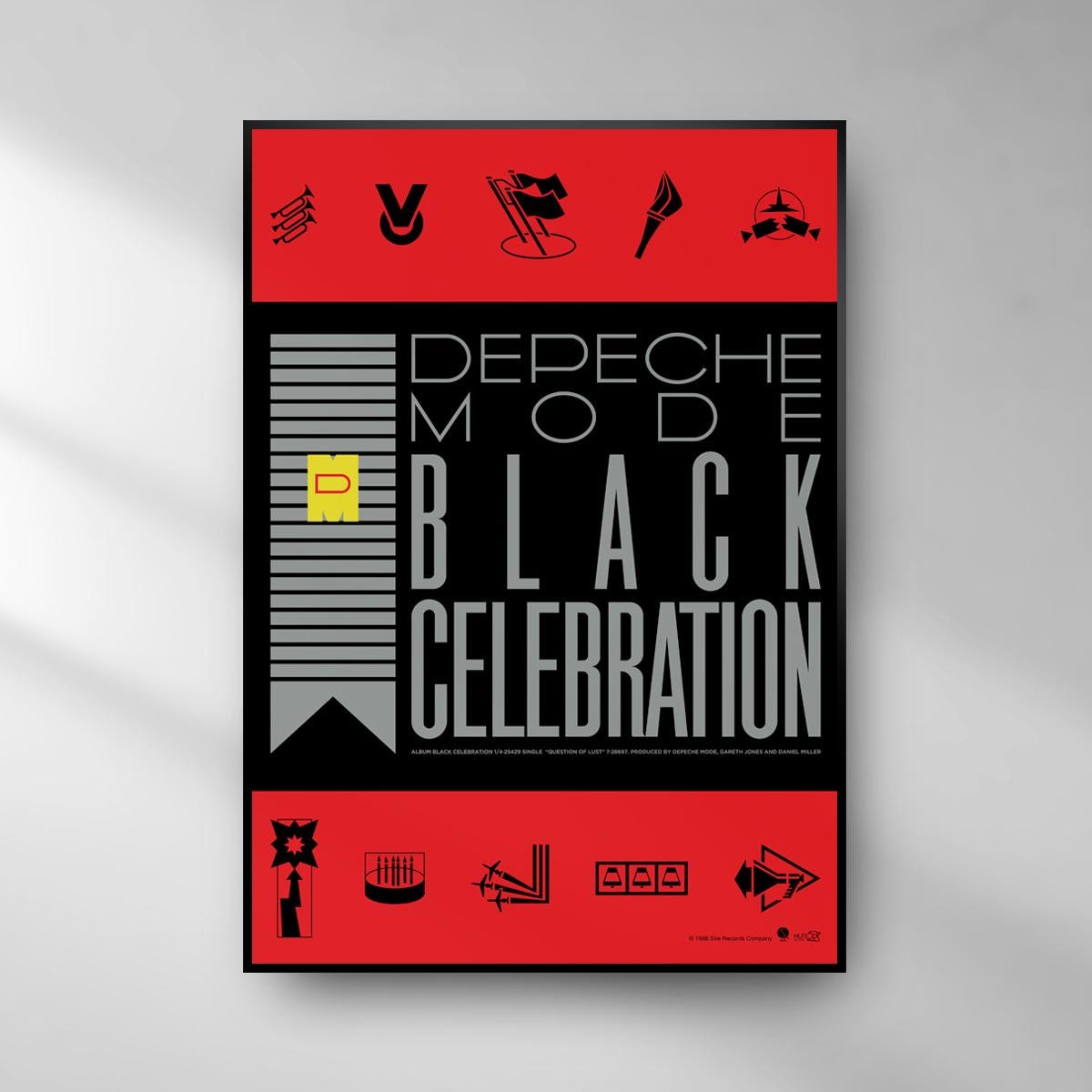 Depeche Mode Black Celebration Poster Album Release Replica 1986