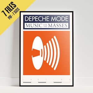 Depeche Mode Music for the Masses Tourposter / Depeche Mode poster / Vintage