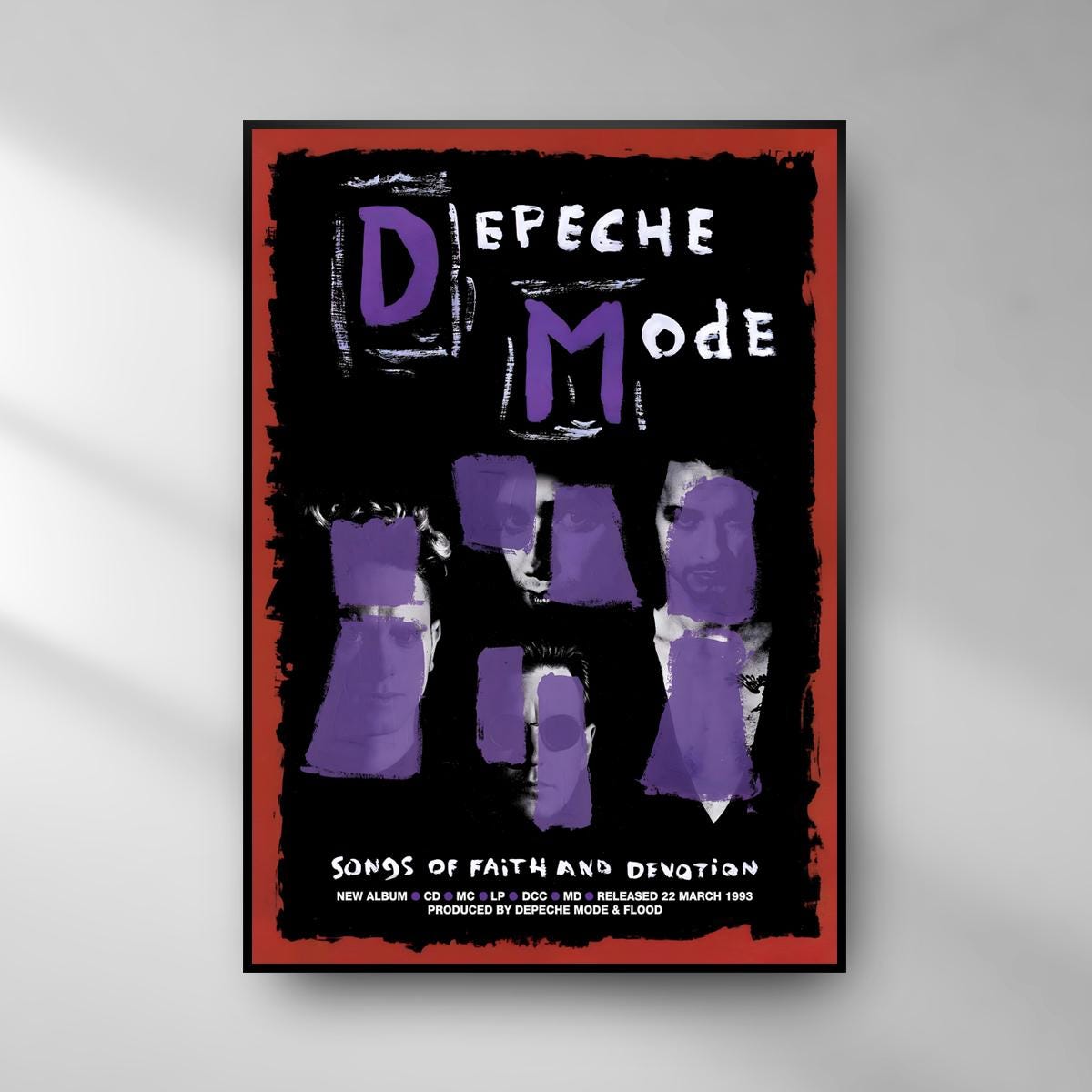 Depeche Mode Songs of Faith and Devotion Poster 1993 | High