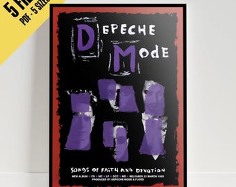 Depeche Mode Songs of Faith and Devotion Poster 1993 | High