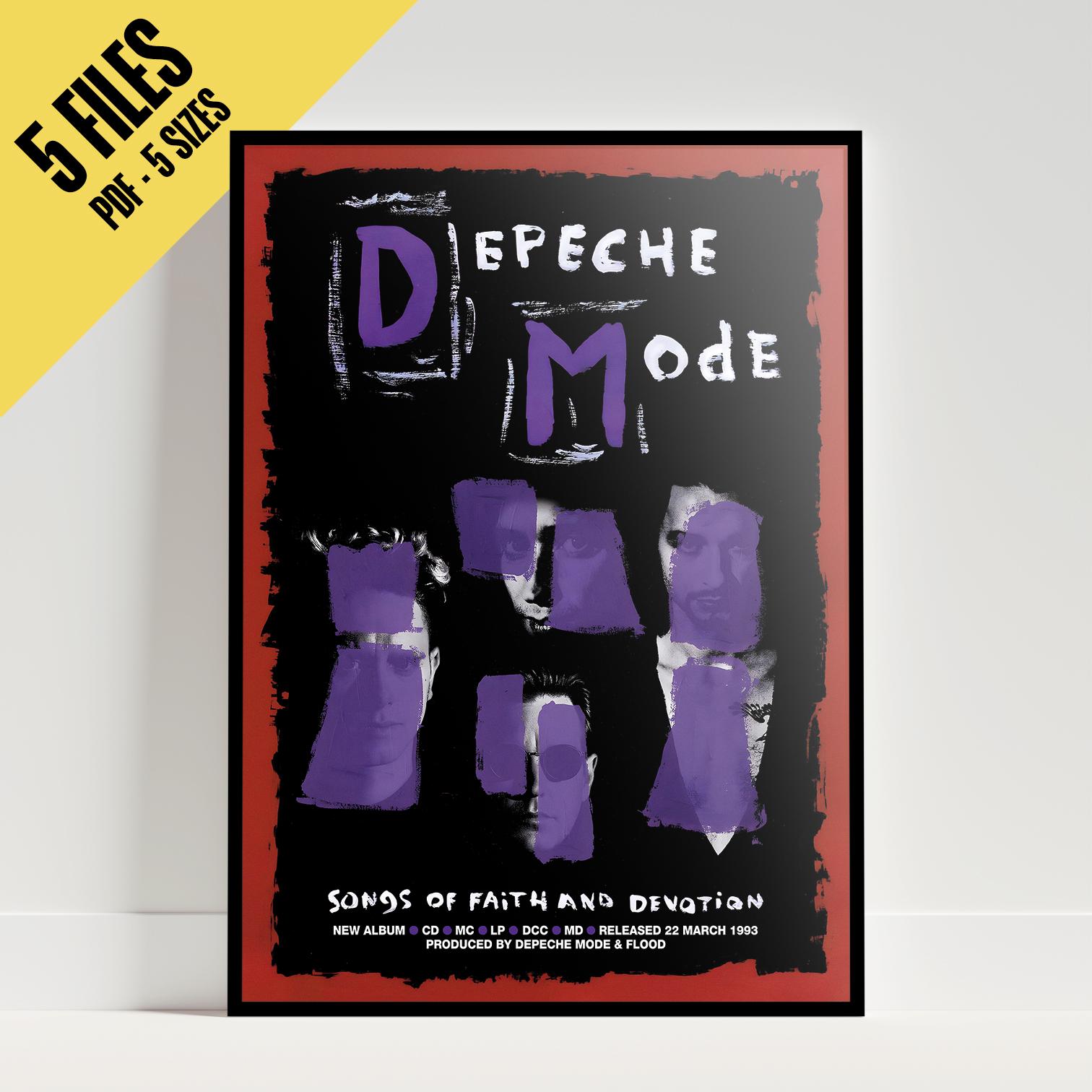 Depeche Mode Songs of Faith and Devotion Poster 1993 | High