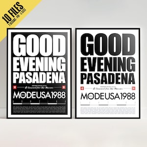 Depeche Mode 101 Poster Good Evening Pasadena Rose Bowl