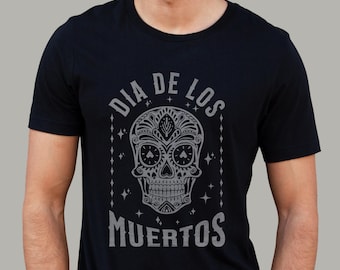 Día De Los Muertos T-Shirt | Sugar Skull Design | Bella Canvas Unisex Tee
