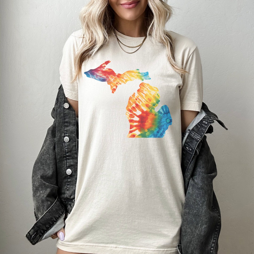 michigan tie dye shirt