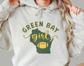 Green Bay Girl Sweatshirt | Wisconsin Football Gameday Hoodie
