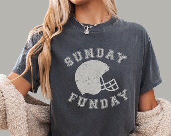 Sunday Funday Football Tee | Comfort Colors Gameday Shirt