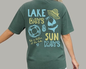 Lake Days and Sun Rays Tee | Summer Vacation Shirt