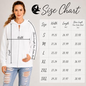 Woodland Fox Folkart Zip-Up Hooded Sweatshirt | Linocut Style Graphic Hoodie image 2