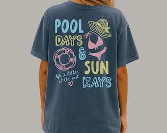 Pool Days and Sun Rays Tee | Summer Shirt