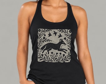 Woodland Fox Racerback Tank