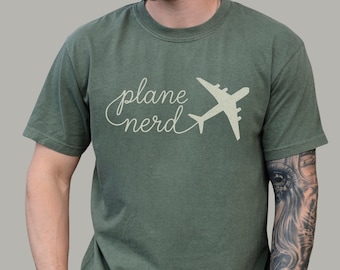 Plane Nerd T-Shirt | Aviation Lover Gift | Pilot & AvGeek Graphic Tee