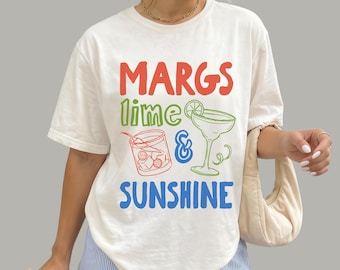 Margs Lime & Sunshine Shirt| Summer Margarita Lover T-Shirt