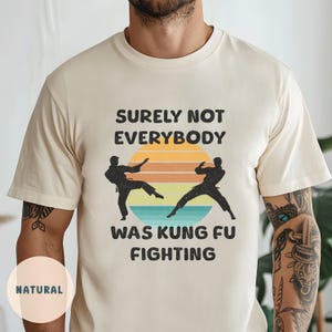 Surely Not Everybody Was Kung Fu Fighting, Kung Fu Tee, Karate Shirt, Funny Shirts for Men, Fathers Day Gift, Pun Shirts, Karate Gift