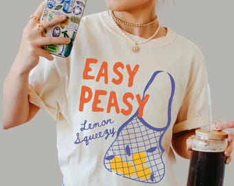 Funny Easy Peasy Lemon Squeesy Summer Tee | Farmer's Market Shirt
