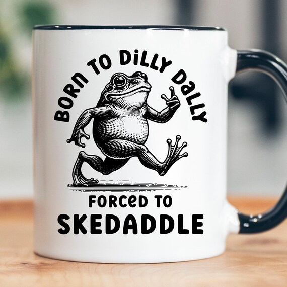 Funny Frog Meme Coffee Mug: ADHD Gift, Weirdcore Mug