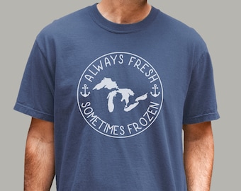 Fresh Lakes Graphic Tee | Michigan Shirt
