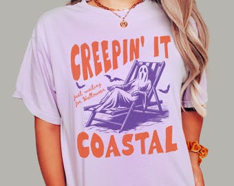 Funny Summerween Shirt | Creepin' it Coastal | Halloween Tee