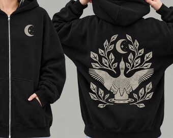 Leaping Loon Sweatshirt | Folk Art Bird Lover Shirt