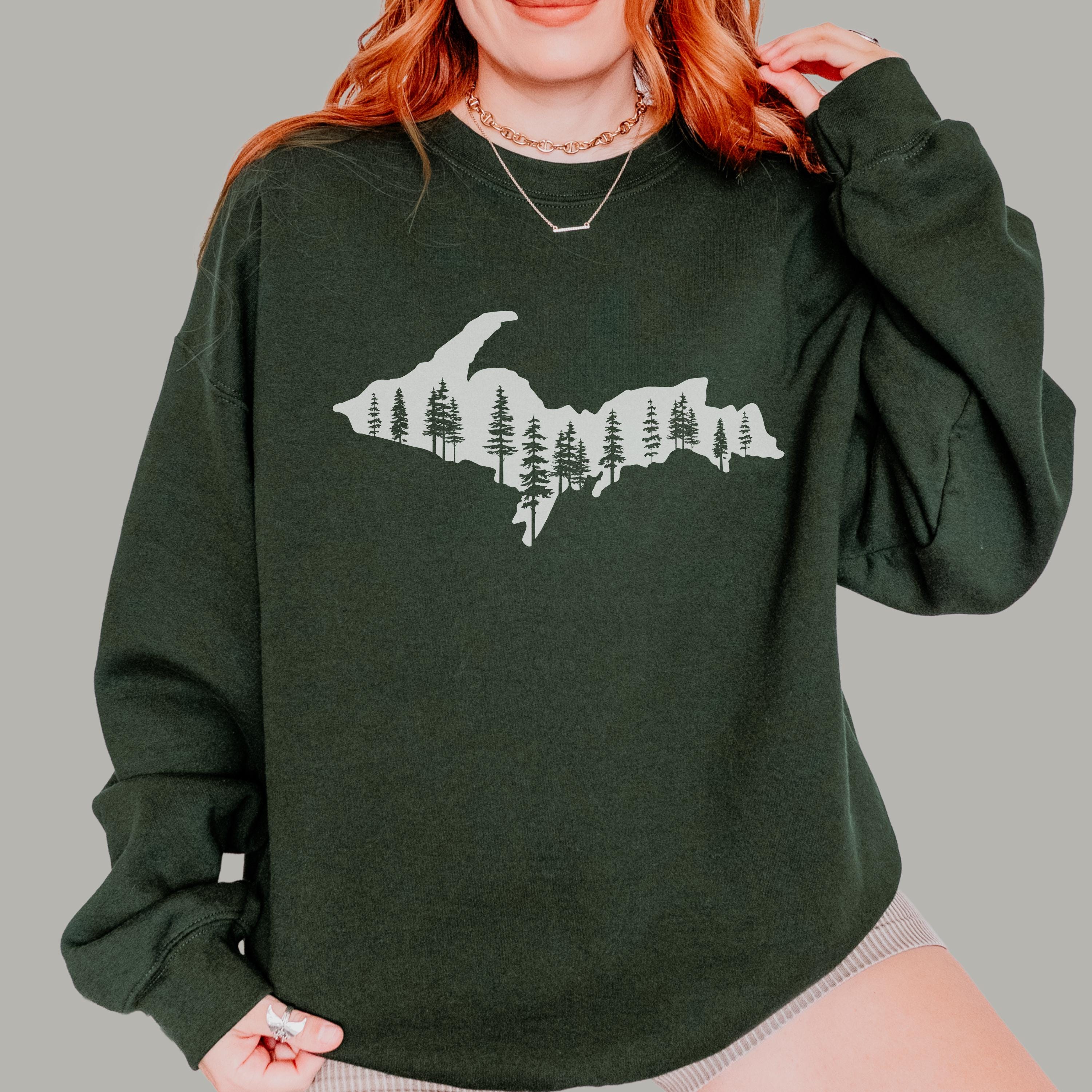 Upper Peninsula Michigan Crewneck Yooper Northwoods Sweatshirt