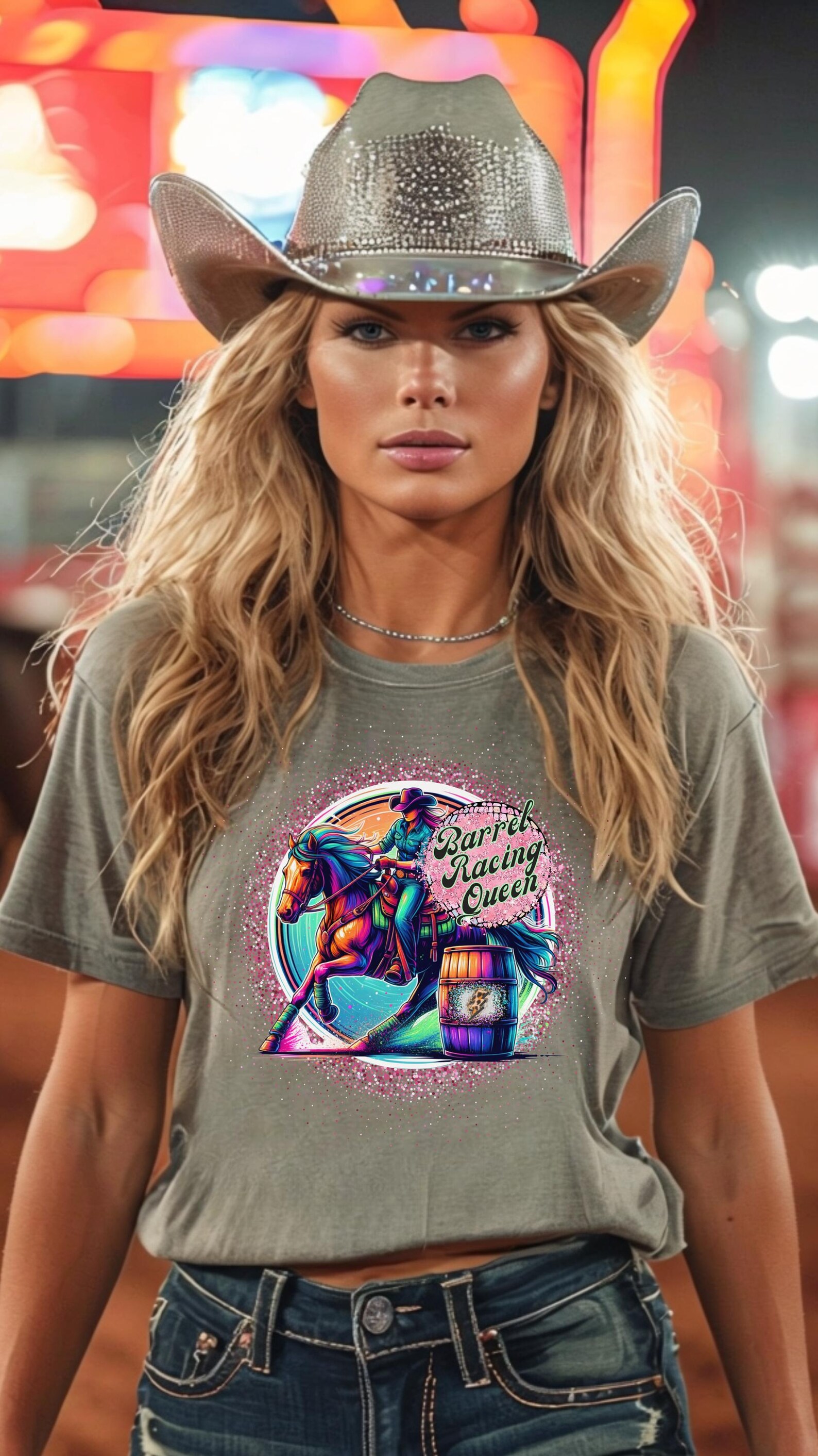 Barrel Racing Queen PNG, Cowgirl Png, Barrel Racing Png, Rodeo ...