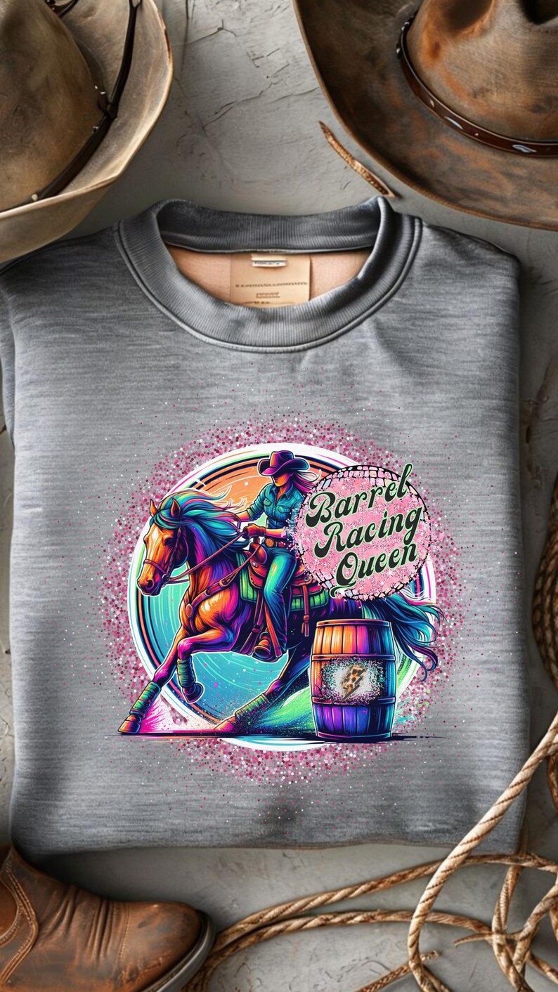 Barrel Racing Queen PNG, Cowgirl Png, Barrel Racing Png, Rodeo ...