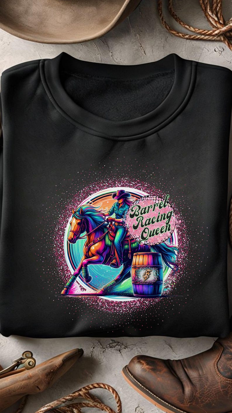Barrel Racing Queen PNG, Cowgirl Png, Barrel Racing Png, Rodeo ...