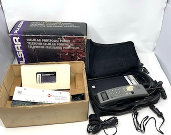 Motorola "Dynasty" Cellular Portfolio Telephone in Case in Box Model No. 12354