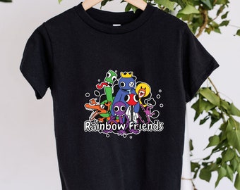 Rainbow Friends For Kids and Adults Birthday Shirt,Family Matching Shirt,Personalized Gamer Rainbow Friends Shirt,Birthday Boy/Girl Shirt