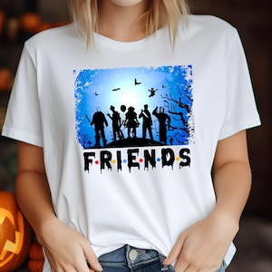 Friends Horror Movie Villains Shirt, Halloween Tee Gift for Scary Movie Fans